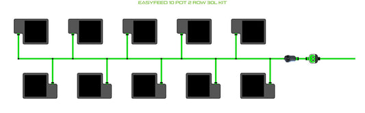 ALIEN Hydroponics EasyFeed 10 Pot 2 Row 30L Kit product image 1