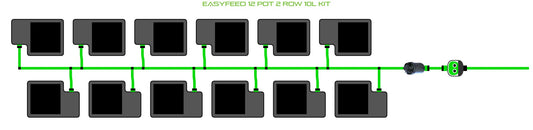 ALIEN Hydroponics EasyFeed 12 Pot 2 Row 10L Kit product image 1