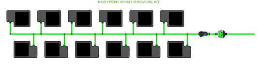 ALIEN Hydroponics EasyFeed 12 Pot 2 Row 16L Kit product image 1