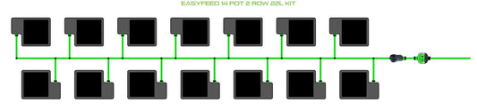 ALIEN Hydroponics EasyFeed 14 Pot 2 Row 22L Kit product image 1