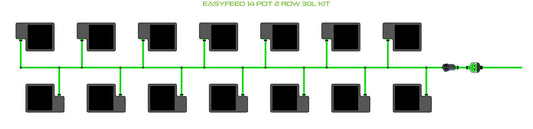 ALIEN Hydroponics EasyFeed 14 Pot 2 Row 30L Kit product image 1