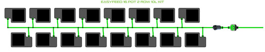 ALIEN Hydroponics EasyFeed 16 Pot 2 Row 10L Kit product image 1