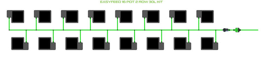 ALIEN Hydroponics EasyFeed 16 Pot 2 Row 30L Kit product image 1