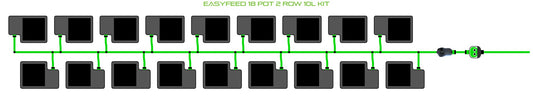 ALIEN Hydroponics EasyFeed 18 Pot 2 Row 10L Kit product image 1