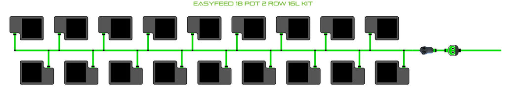 ALIEN Hydroponics EasyFeed 18 Pot 2 Row 16L Kit product image 1