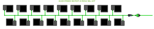 ALIEN Hydroponics EasyFeed 18 Pot 2 Row 16L Kit product image 1