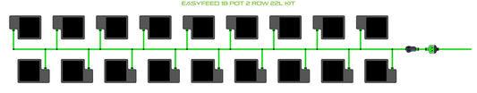 ALIEN Hydroponics EasyFeed 18 Pot 2 Row 22L Kit product image 1