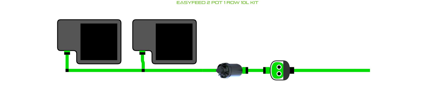 ALIEN Hydroponics EasyFeed 2 Pot 1 Row 10L Kit product image 1