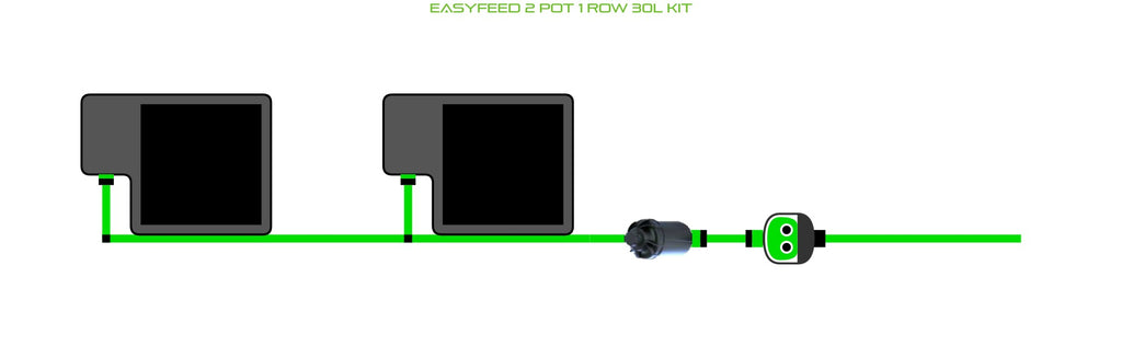 ALIEN Hydroponics EasyFeed 2 Pot 1 Row 30L Kit product image 1