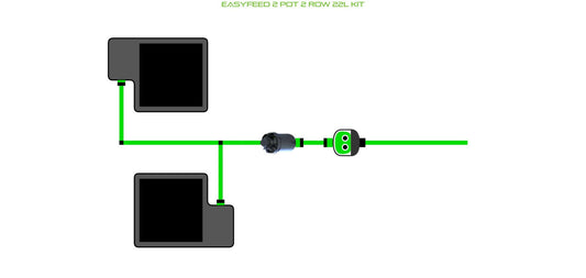 ALIEN Hydroponics EasyFeed 2 Pot 2 Row 22L Kit product image 1