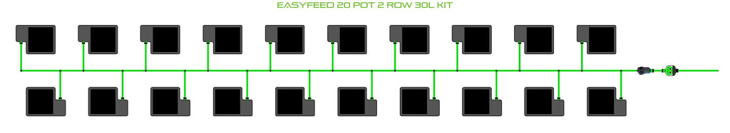 ALIEN Hydroponics EasyFeed 20 Pot 2 Row 30L Kit product image 1