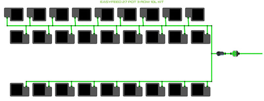 ALIEN Hydroponics EasyFeed 27 Pot 3 Row 10L Kit product image 1