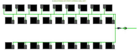 ALIEN Hydroponics EasyFeed 27 Pot 3 Row 22L Kit product image 1