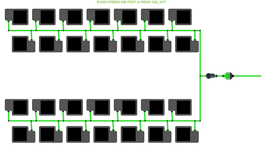 ALIEN Hydroponics EasyFeed 28 Pot 4 Row 10L Kit product image 1