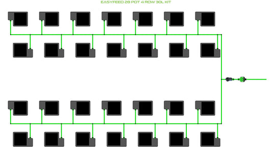 ALIEN Hydroponics EasyFeed 28 Pot 4 Row 30L Kit product image 1