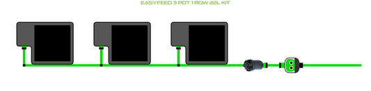 ALIEN Hydroponics EasyFeed 3 Pot 1 Row 22L Kit product image 1