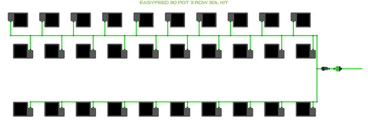 ALIEN Hydroponics EasyFeed 30 Pot 3 Row 30L Kit product image 1