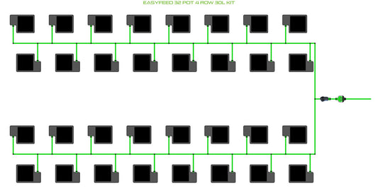 ALIEN Hydroponics EasyFeed 32 Pot 4 Row 30L Kit product image 1