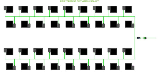 ALIEN Hydroponics EasyFeed 36 Pot 4 Row 30L Kit product image 1