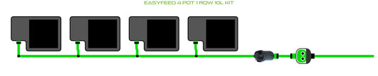ALIEN Hydroponics EasyFeed 4 Pot 1 Row 10L Kit product image 1