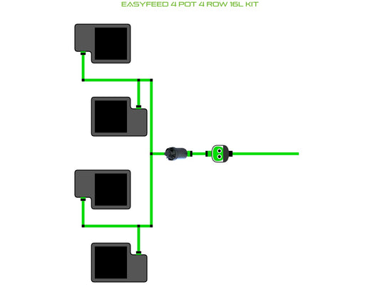 ALIEN Hydroponics EasyFeed 4 Pot 4 Row 16L Kit product image 1
