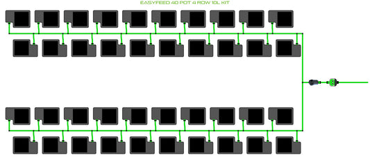 ALIEN Hydroponics EasyFeed 40 Pot 4 Row 10L Kit product image 1