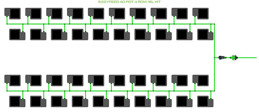 ALIEN Hydroponics EasyFeed 40 Pot 4 Row 16L Kit product image 1