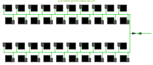 ALIEN Hydroponics EasyFeed 40 Pot 4 Row 22L Kit product image 1