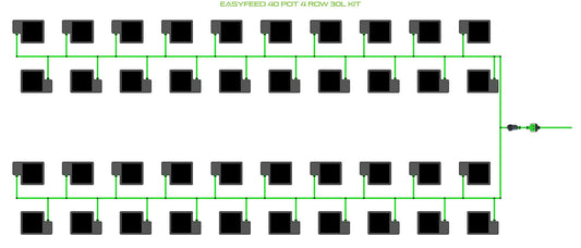 ALIEN Hydroponics EasyFeed 40 Pot 4 Row 30L Kit product image 1