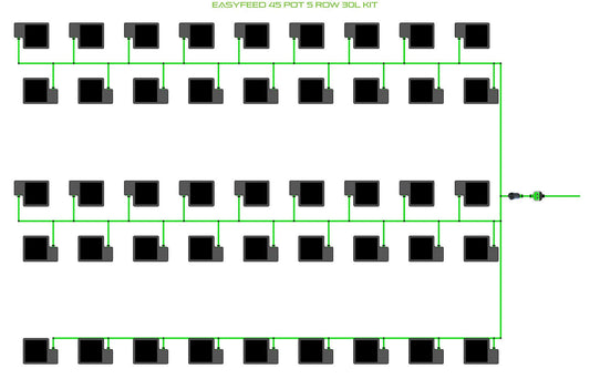 ALIEN Hydroponics EasyFeed 45 Pot 5 Row 30L Kit product image 1