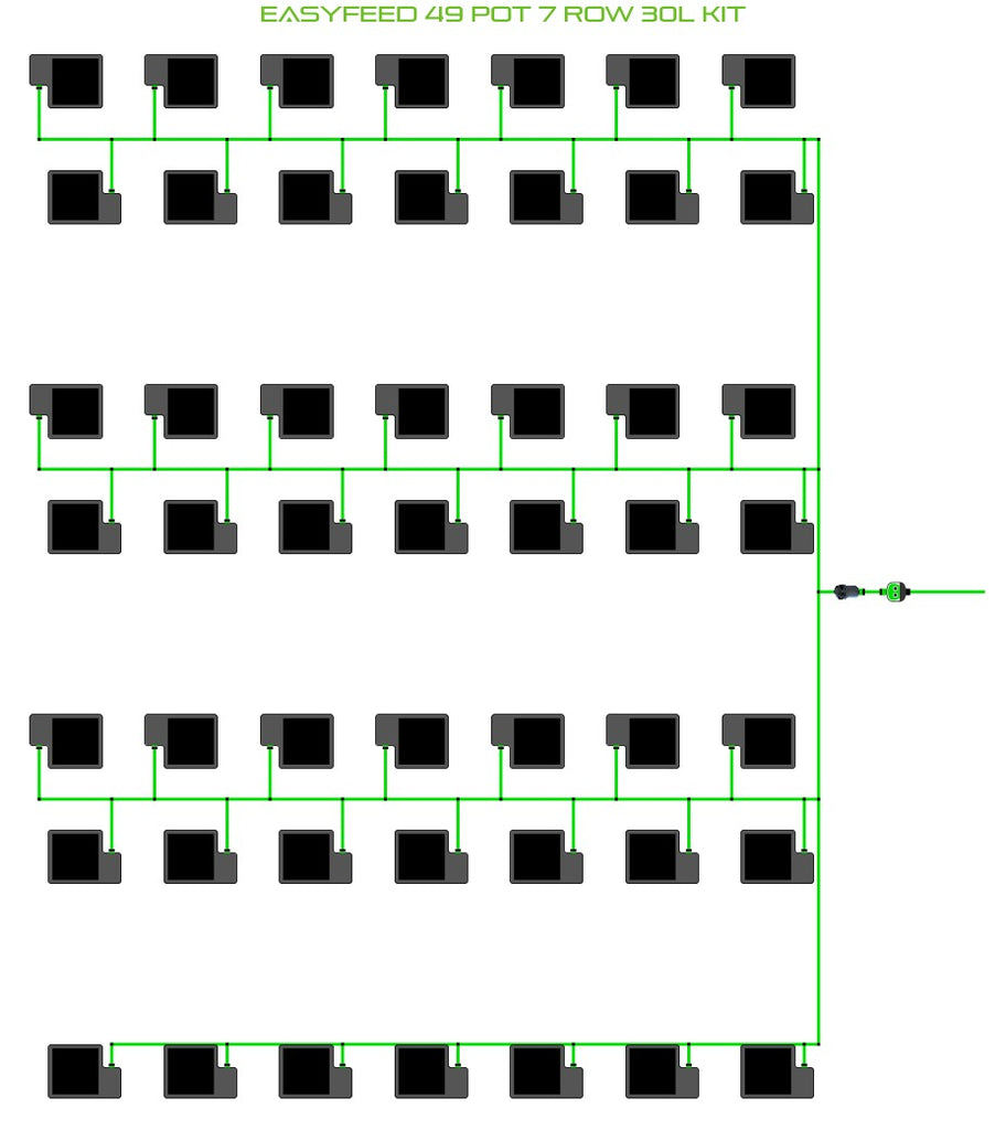 ALIEN Hydroponics EasyFeed 49 Pot 7 Row 30L Kit product image 1