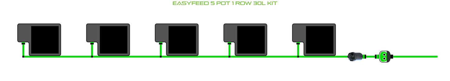 ALIEN Hydroponics EasyFeed 5 Pot 1 Row 30L Kit product image 1