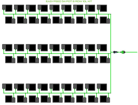ALIEN Hydroponics EasyFeed 54 Pot 6 Row 10L Kit product image 1
