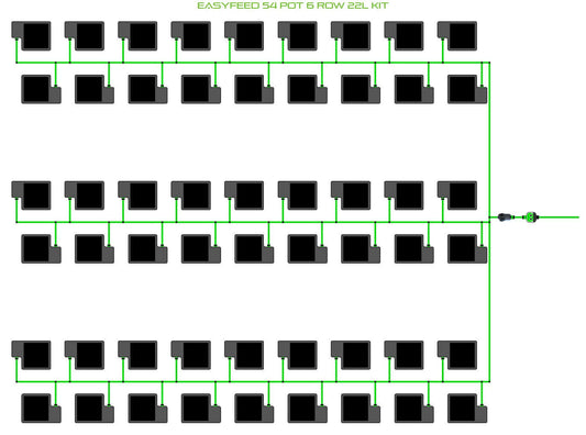 ALIEN Hydroponics EasyFeed 54 Pot 6 Row 22L Kit product image 1