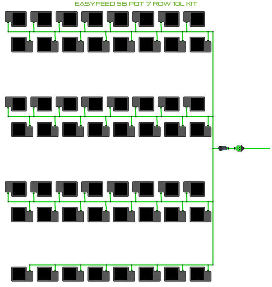 ALIEN Hydroponics EasyFeed 56 Pot 7 Row 10L Kit product image 1