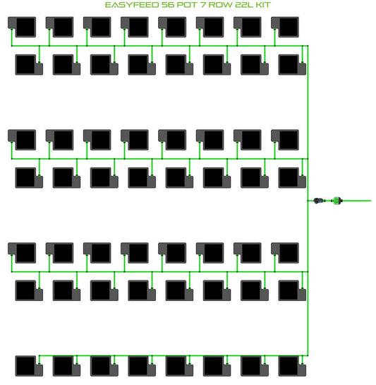 ALIEN Hydroponics EasyFeed 56 Pot 7 Row 22L Kit product image 1