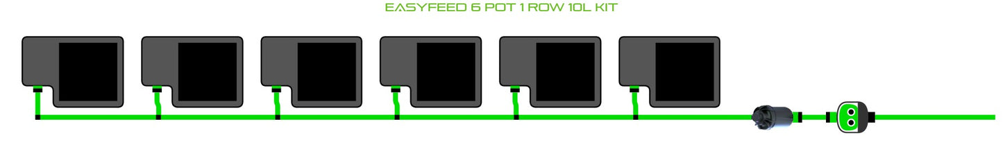 ALIEN Hydroponics EasyFeed 6 Pot 1 Row 10L Kit product image 1