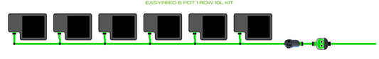 ALIEN Hydroponics EasyFeed 6 Pot 1 Row 10L Kit product image 1