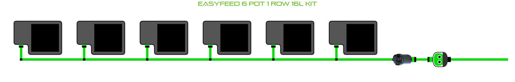 ALIEN Hydroponics EasyFeed 6 Pot 1 Row 16L Kit product image 1