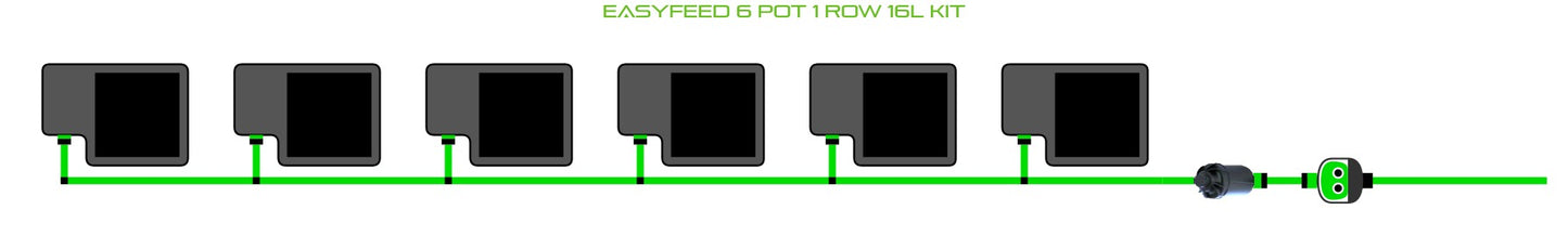 ALIEN Hydroponics EasyFeed 6 Pot 1 Row 16L Kit product image 1