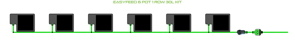 ALIEN Hydroponics EasyFeed 6 Pot 1 Row 30L Kit product image 1
