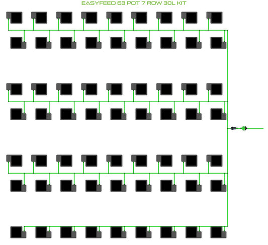 ALIEN Hydroponics EasyFeed 63 Pot 7 Row 30L Kit product image 1
