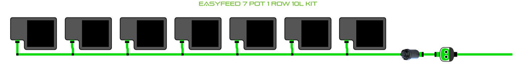 ALIEN Hydroponics EasyFeed 7 Pot 1 Row 10L Kit product image 1