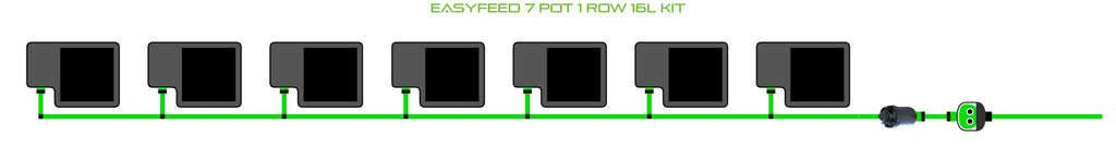 ALIEN Hydroponics EasyFeed 7 Pot 1 Row 16L Kit product image 1
