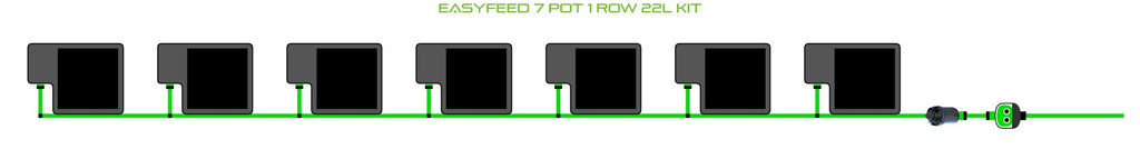 ALIEN Hydroponics EasyFeed 7 Pot 1 Row 22L Kit product image 1