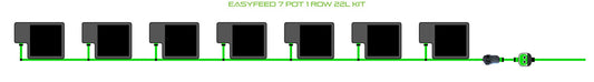 ALIEN Hydroponics EasyFeed 7 Pot 1 Row 22L Kit product image 1
