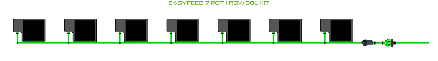 ALIEN Hydroponics EasyFeed 7 Pot 1 Row 30L Kit product image 1