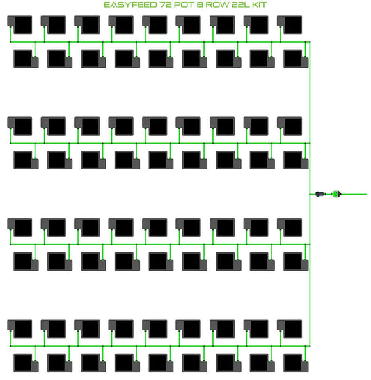 ALIEN Hydroponics EasyFeed 72 Pot 8 Row 22L Kit product image 1