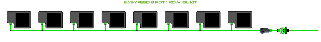 ALIEN Hydroponics EasyFeed 8 Pot 1 Row 16L Kit product image 1