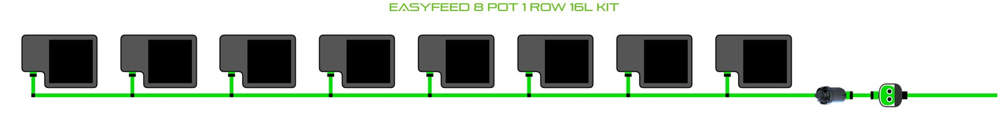 ALIEN Hydroponics EasyFeed 8 Pot 1 Row 16L Kit product image 1